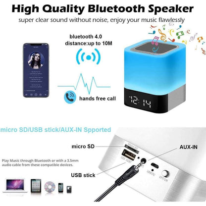 Bluetooth Speaker Touch Sensor Bedside Lamp