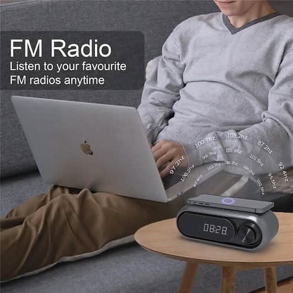 Bluetooth Speaker Wireless Charger with Alarm Clock
