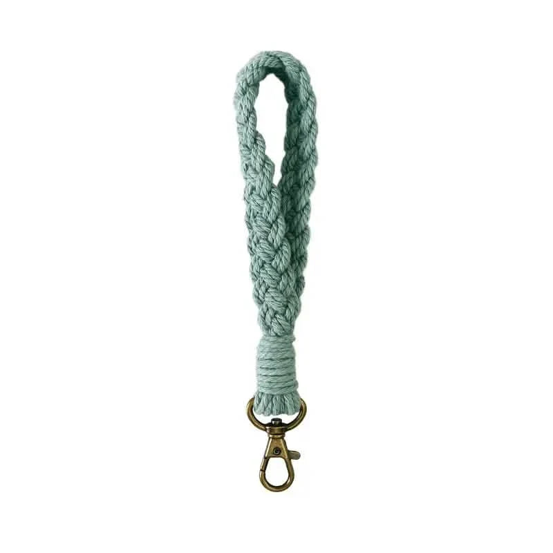 Boho Handmade Wristlet Bracelet Keyring