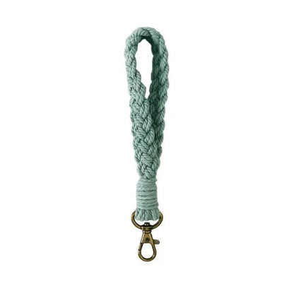 Boho Handmade Wristlet Bracelet Keyring