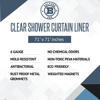Bolford Shower Curtain & Rod Set