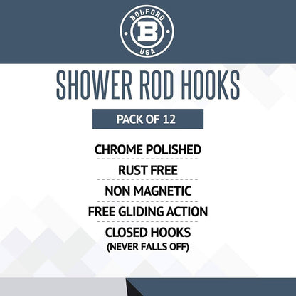 Bolford Shower Curtain & Rod Set