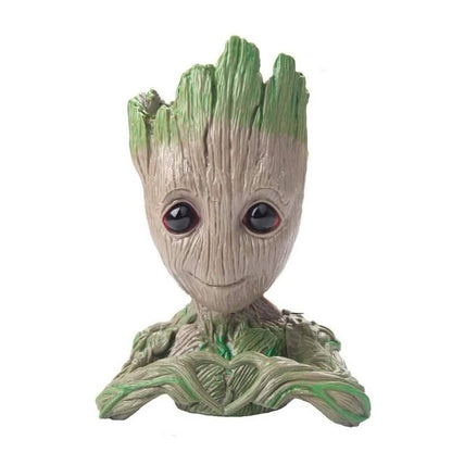 Boxod Treeman Baby Groot Succulent Flower Pot with Hole Pen Holder
