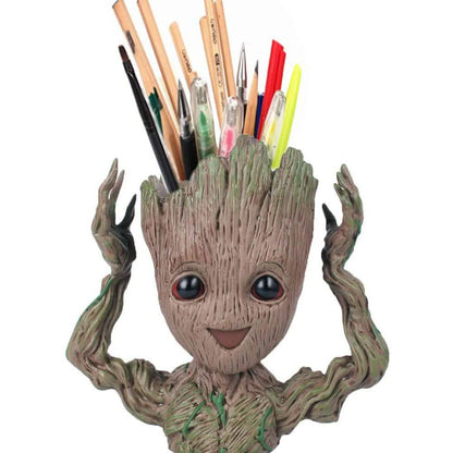 Boxod Treeman Baby Groot Succulent Flower Pot with Hole Pen Holder