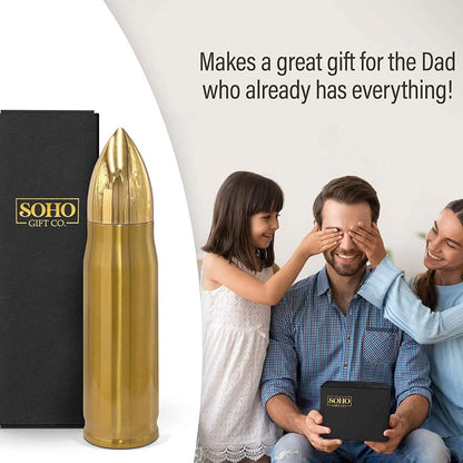 Bullet Water Bottle Gift for Dad 17 Oz