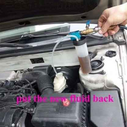 Car Brake System Fluid Bleeder Kit Hydraulic Clutch Oil Exchange One Man Tool