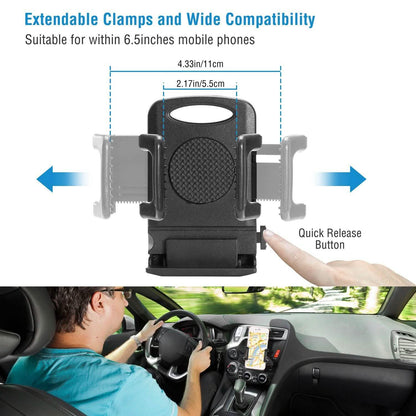 Car Phone Holder CD Slot Phone Mount 360 Rotatable