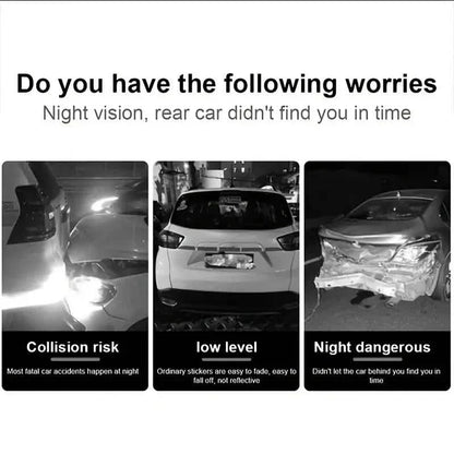 Car Truck Bumper Safety Reflective Warning Strip Stickers