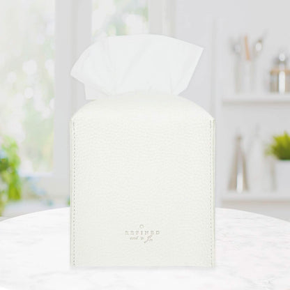 Carrotez Modern PU Leather Square Tissue Box Holder