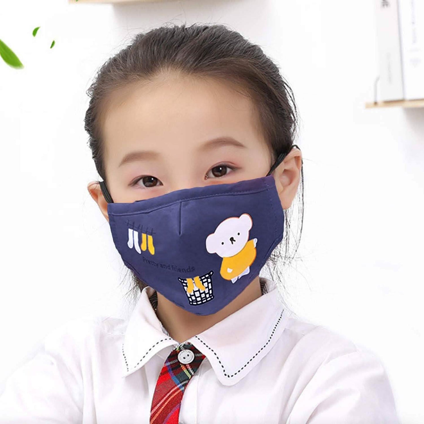Cartoon Bears Cotton Dustproof for Children