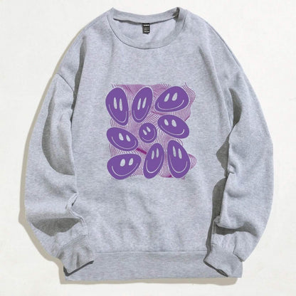 Cartoon Graphic Thermal Lined Oversized Sweatshirt