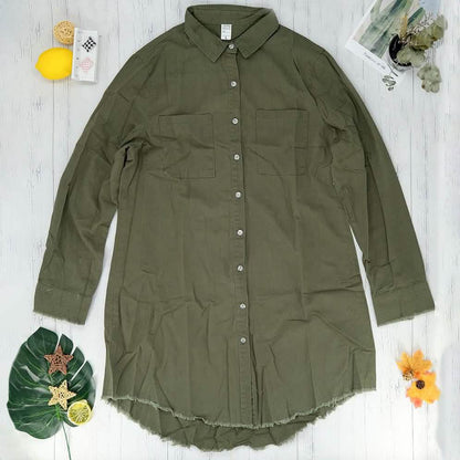 Casual Button Up Denim Shirt