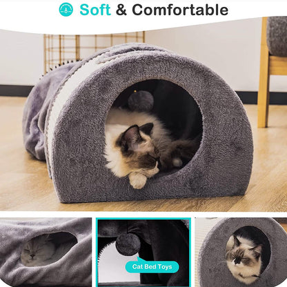 Cat Tunnel Bed Cat House Sisal Grab Bed