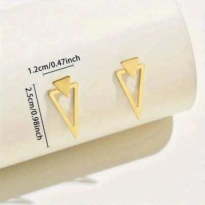Chic Minimalist Triangle Design Earrings