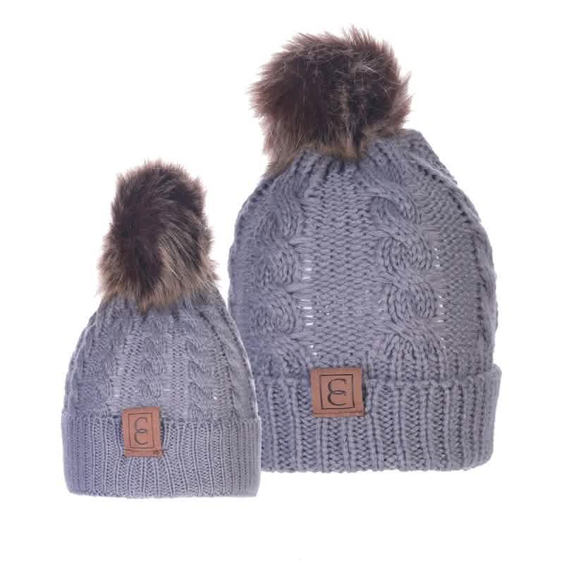 Chic Mom and Me Pom Beanies