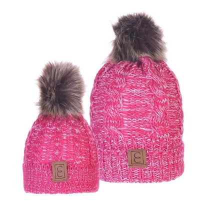 Chic Mom and Me Pom Beanies