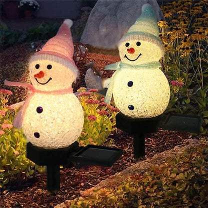 Christmas Snowman Light Solar