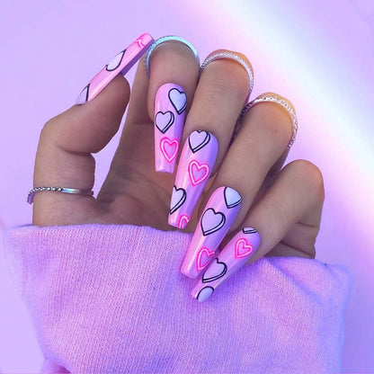 Coffin Long Fake Nails