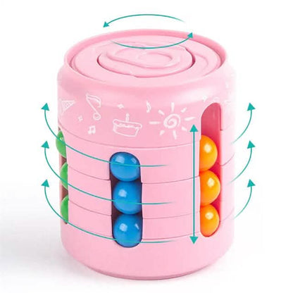 Coke Rubik's Cube Fingertip Rotating Roller Toy