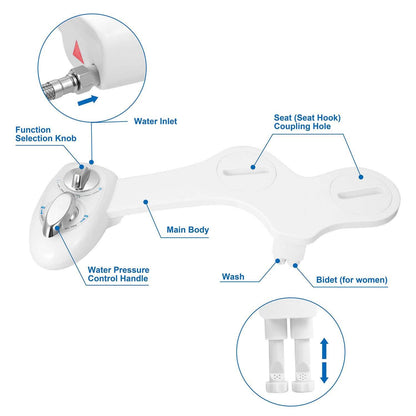 Cold Water Spray Bidet Self-Cleaning