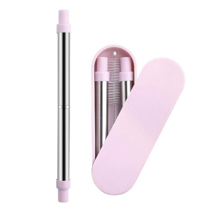 Collapsable Telescopic Reusable Drinkable Straw