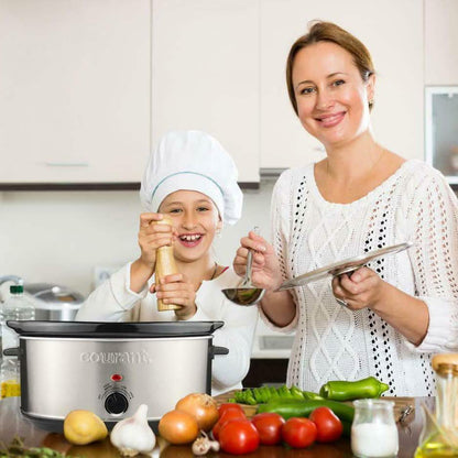 Courant 7.0 Quart Oval Stainless Steel Slow Cooker