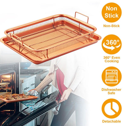 Crispy Tray Set Non Stick Grill Basket