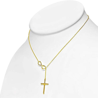 Cross Lariat Necklace