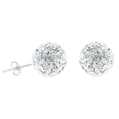 Crystal Heart Necklace and Stud Set