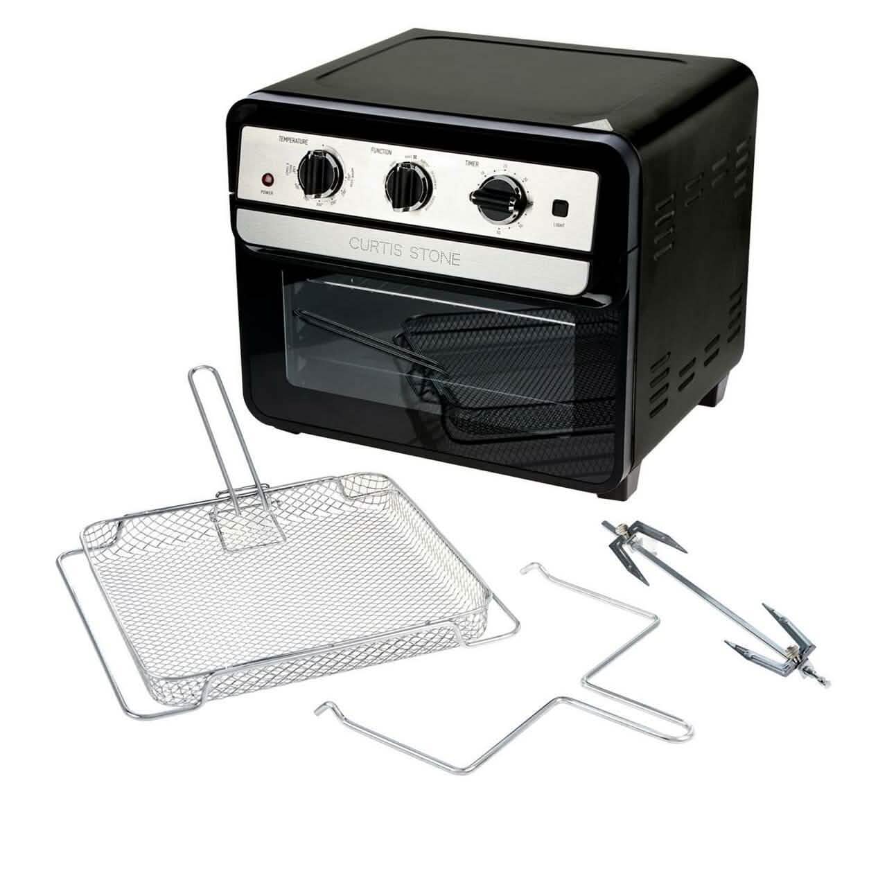 Curtis Stone Dura-Electric 1700-Watt 22L Air Fryer Oven with Rotisserie (Refurbished)