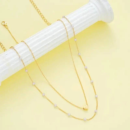 3pcs Heart Necklace & Bracelet Set for Women