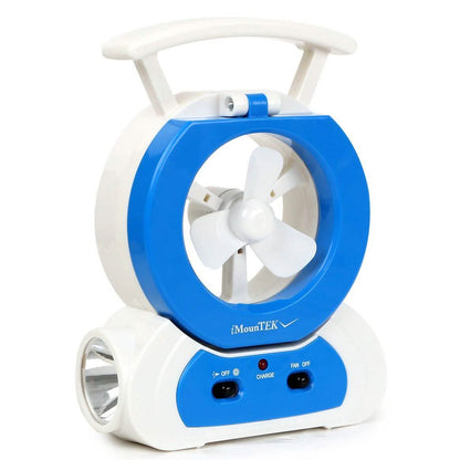 Desk Cooling Fan with 180 Degree Adjustable LED Lamp