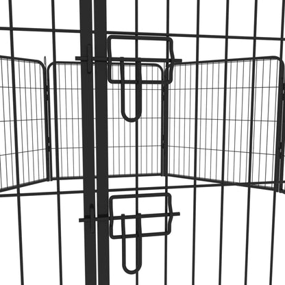 Dog Fence and Pet Playpen, Heavy Duty Foldable Metal 8 Panels Dog Pen 31.5" Height
