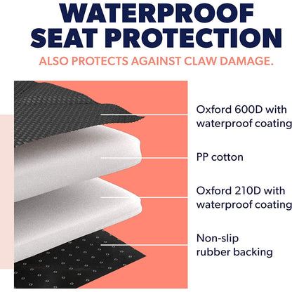 Dog Rear Seat Cover Protector Waterproof Anti-Scratch Anti-Slip Hammock