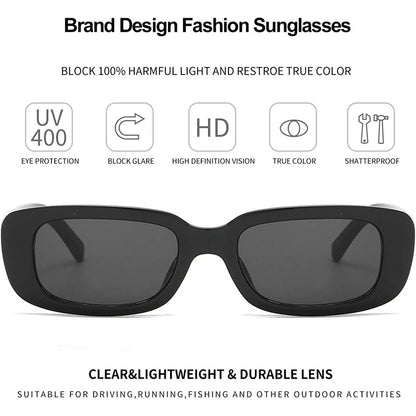 Dollger Retro Fashion Rectangular Sunglasses