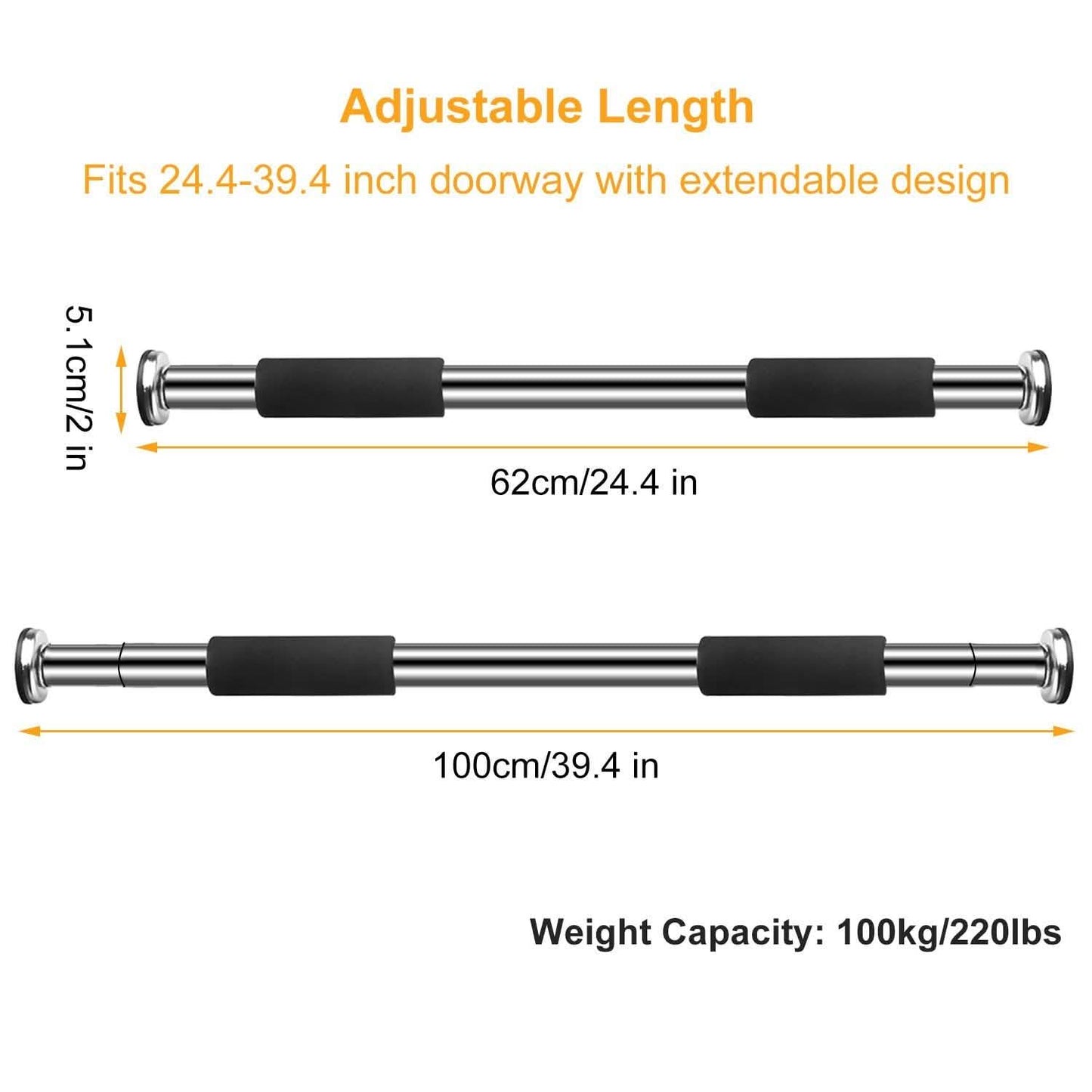 Doorway Pull Up Bar Exercise Gym