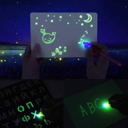 Draw With Light Kids' Learning Tablet Magic Drawing Board