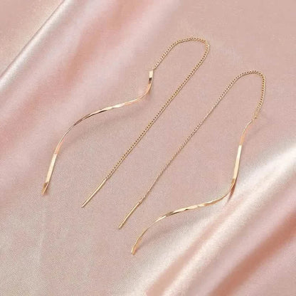 Drop Earrings Golden S Design