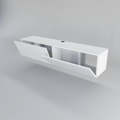Poling 63" Wide Floating TV Stand and Media Console for TVs up to 70"