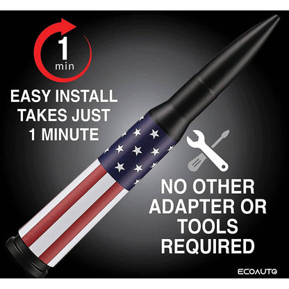 EcoAuto Badass Bullet Antenna Replacement Fits All Chevy & GMC Truck