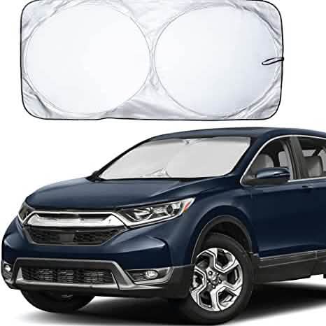 EcoNour Car Windshield Sun Shade with Storage Pouch