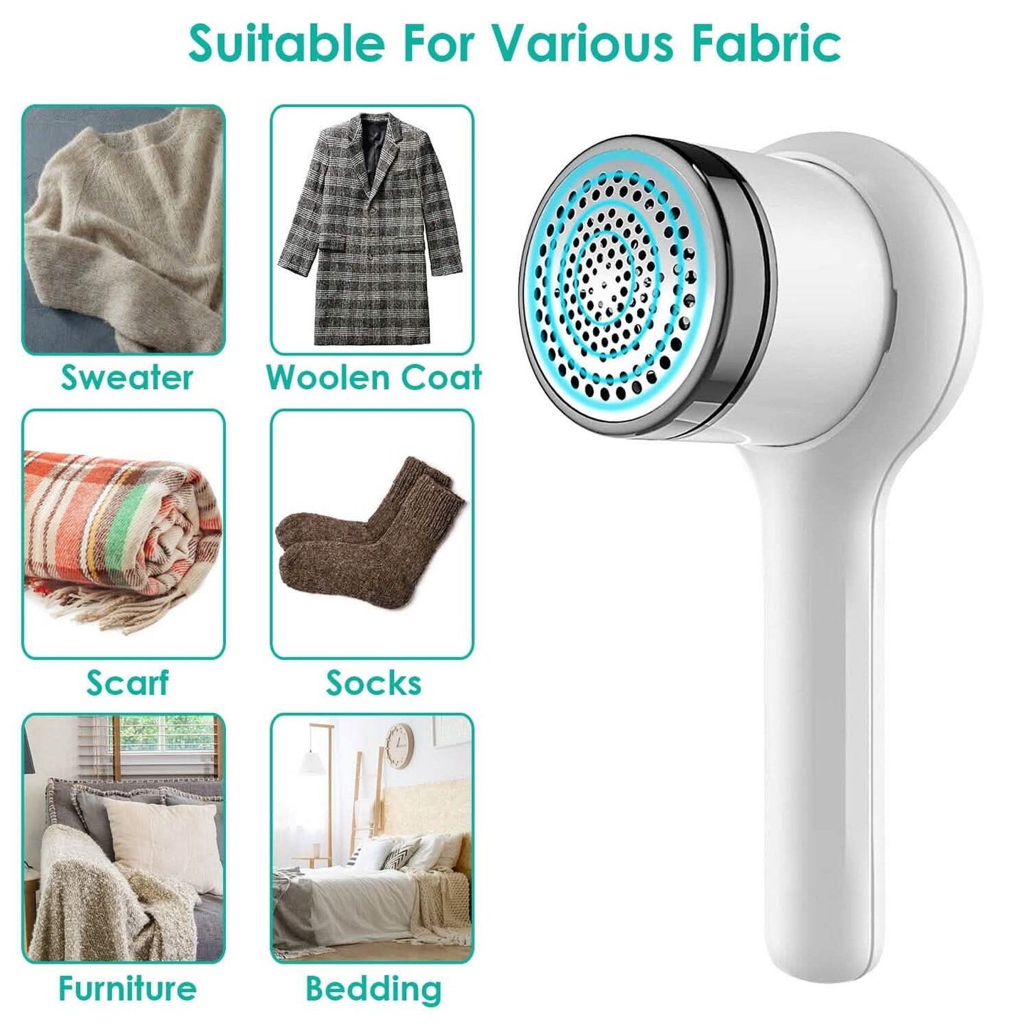 Electric Fuzz Pilling Trimmer Sweater Shaver with Detachable Handle