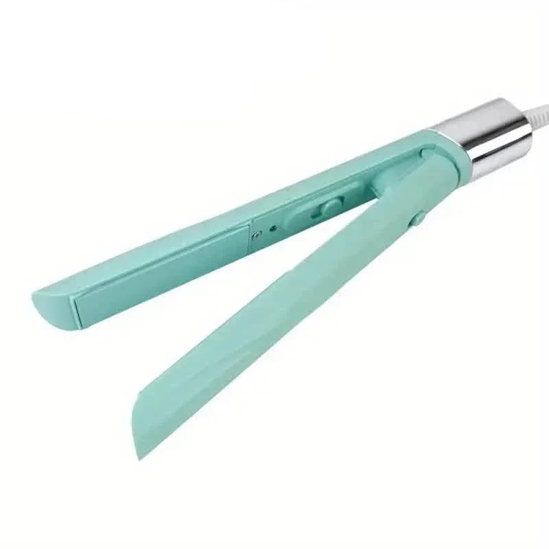 Electric Hair Straightener and Curler with Ceramic Plates