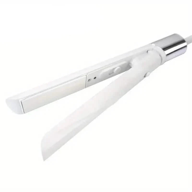 Electric Hair Straightener and Curler with Ceramic Plates