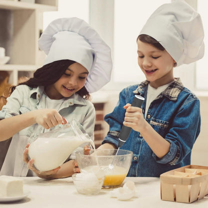 Electric Milk Frother with 2 Whisk Heads