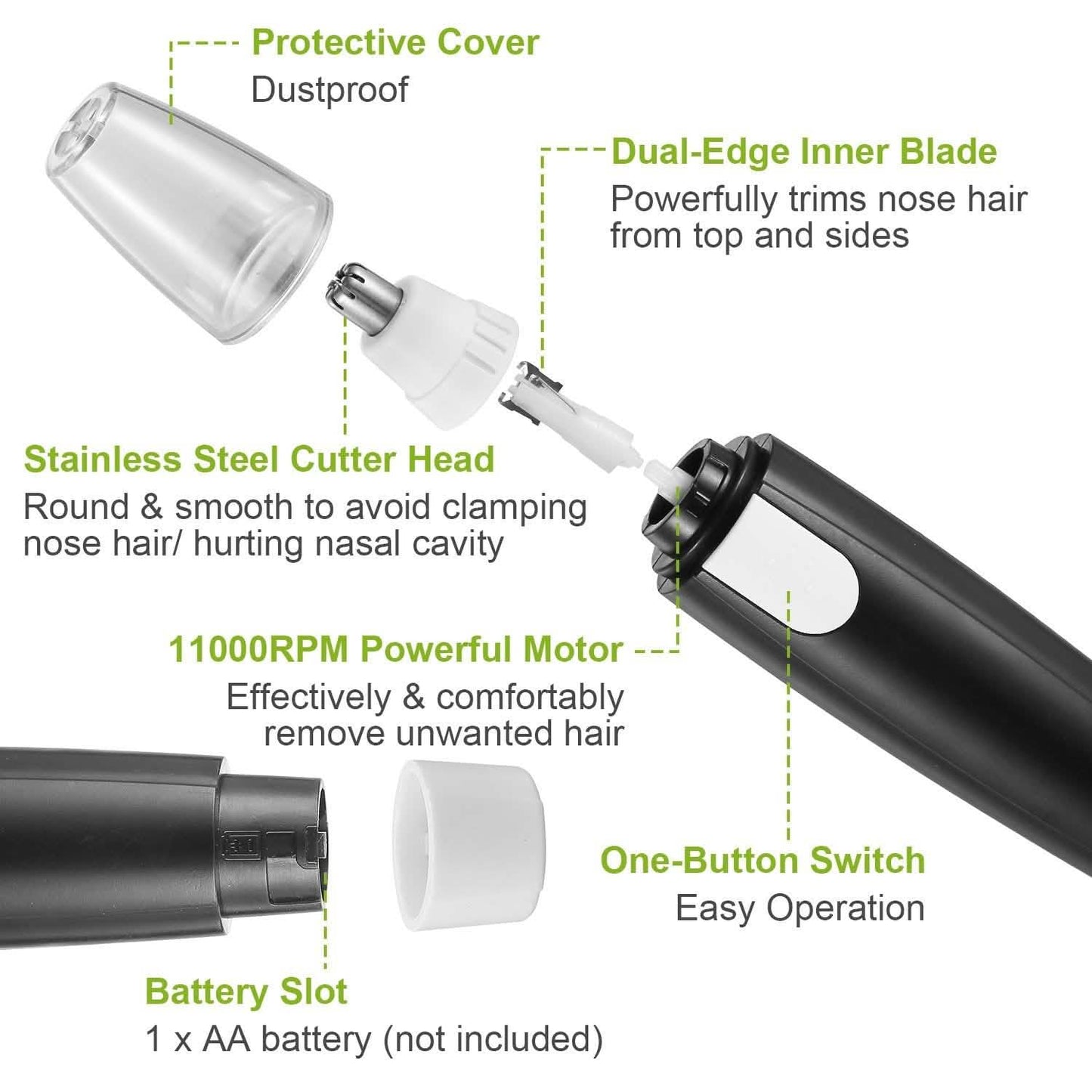 Electric Nose, Ear and Hair Trimmer
