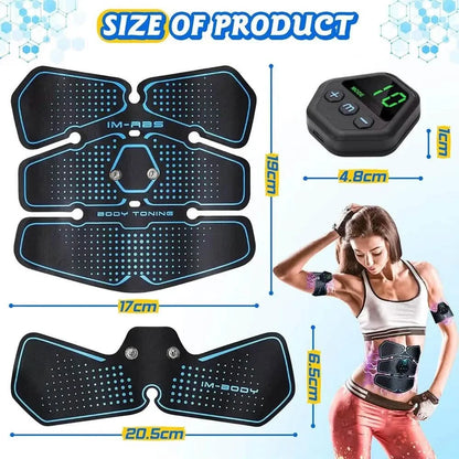 EMS Muscle Stimulator LCD Screen USB Rechargeable Portable Trainer