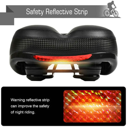Extra Wide Big Bum Bike Seat Soft & Comfort Padded MTB Road Bicycle Gel Saddle Cushion