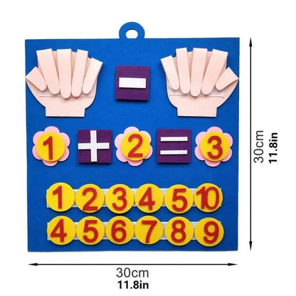 Felt Board Finger Numbers Counting Toy