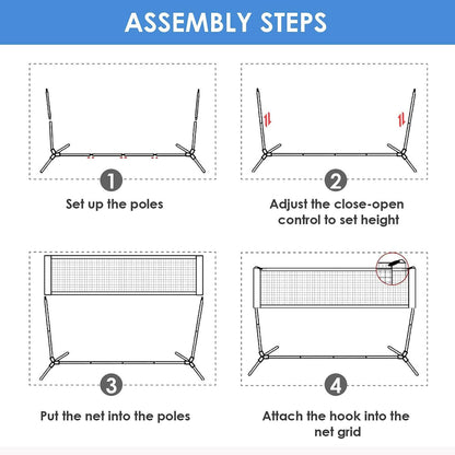 Femor FS051 10ft. Height Adjustable Volleyball Net